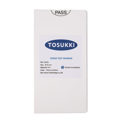 (180 PCS) TOSUKKI Crash Test Stickers, Reflective Crash Test Targets, Dummy Stickers (Ø 20 mm)