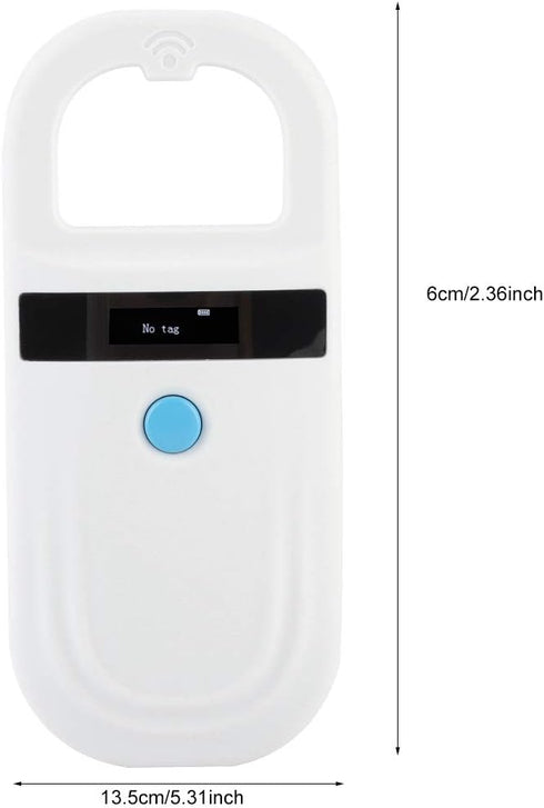 GOTOTOP FDX-BISO11784/11785 Animal Chip ID Scanner Dog Microchip Reader with OLED Display Screen Supports and EMID