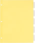 Office Essentials Insertable Dividers, 8-1/2"x11", 5 Tab, Buff Paper, Clear Tab, 1 Set (11466)