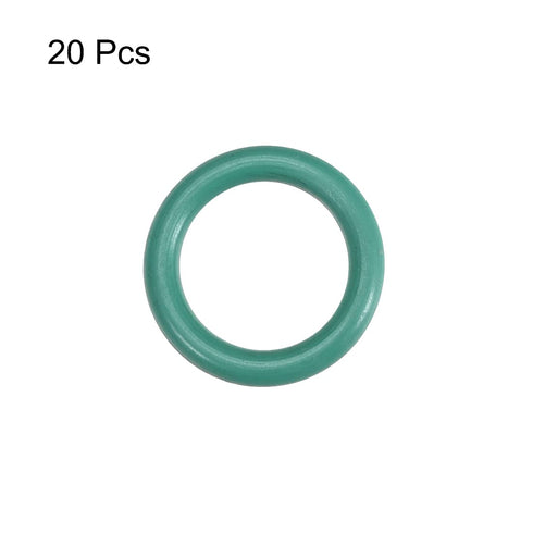 uxcell Fluorine Rubber O-Rings - 14mm OD 9.2mm ID 2.4mm Width FKM Seal Gasket for Machinery Plumbing, Pack of 20