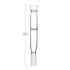 stonylab Glass Straight Connecting Adapter, 90mm from 14/20 Outer Joint to 14/20 Inner Joint for Laboratory Lab Supply, Borosilicate Glass