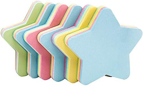 Sticky Notes, 2.75 in x 2.75 in, 600 Sheets Sticky Memo Star Shaped, Self Stick Cute Mixed 4 Color for Office/Home