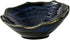 TROSIQUANJIA Japanese-style commercial minimalist kiln blue ceramic salmon sashimi ice tray -7-inch trumpet