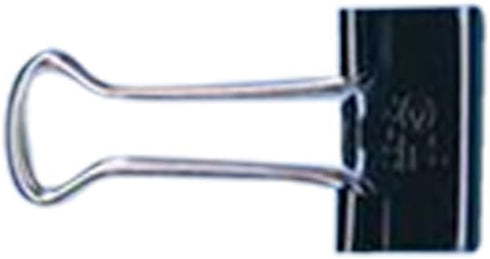 Charles Leonard Binder Clips, Small, 3/8 Inch Capacity, Black/Silver, 12-Box (BC-02) by Charles Leonard