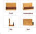 Japanese Garden Style Wood Business Card Holder for Desk Organizers and Accessories
