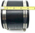 Flexible Rubber PVC Coupling with Stainless Steel Clamps, 4 inch, Black