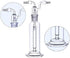 Lab Gas Washing Bottle Glass 500ML Vacuum Trap with Two Bend Tubes for Chemistry Lab Glassware Kit