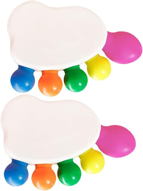 NUOBESTY 2 Sets Creative Funny Foot Shaped Highlighter Marker Pens for Students