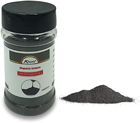 (13 1 Pack AOMAG Magnetic Sand Iron Filings Magnetic Power for Magnet Education and School Projects, Storage Ounces)