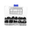 Walfront 70Pcs Black Nylon Acorn Hex Nuts, M3/M4/M5/M6/M8/M10 Sizes