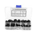 Walfront 70Pcs Black Nylon Acorn Hex Nuts, M3/M4/M5/M6/M8/M10 Sizes