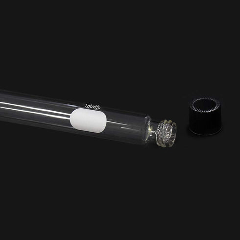 40pcs Glass Serological Test Tubes with Black Bakelite Screw Caps, 15ml 16x150mm, Borosilicate Glass