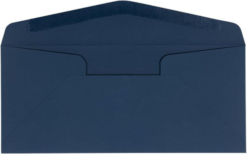 JAM PAPER #10 Business Premium Envelopes, 100/Pack, 4 1/8 x 9 1/2, Navy Blue