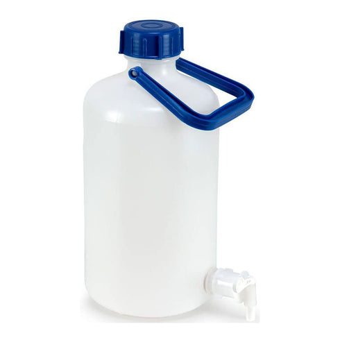Globe Scientific 601660 HDPE Aspirator Bottle with Spigot, 5L Capacity