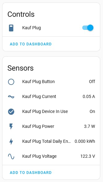 KAUF Power Monitoring Smart Plug, ESPHome Compatible, Made for Home Assistant