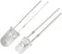 Vrabocry 100 pcs 3mm Warm White LED Diode Lights Clear Round Transparent DC