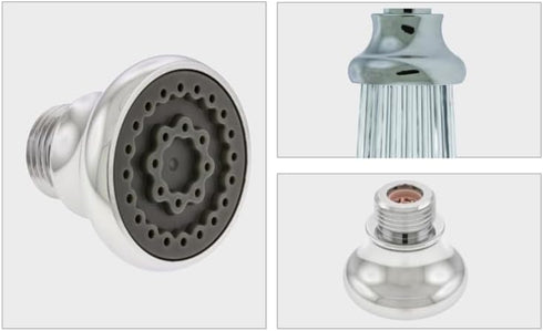 Neoperl Nozzle 3/8" 1.5 Rose Spray for use with bed pan cleaner Male End Attachment For Hospital Scrub Sink Spouts