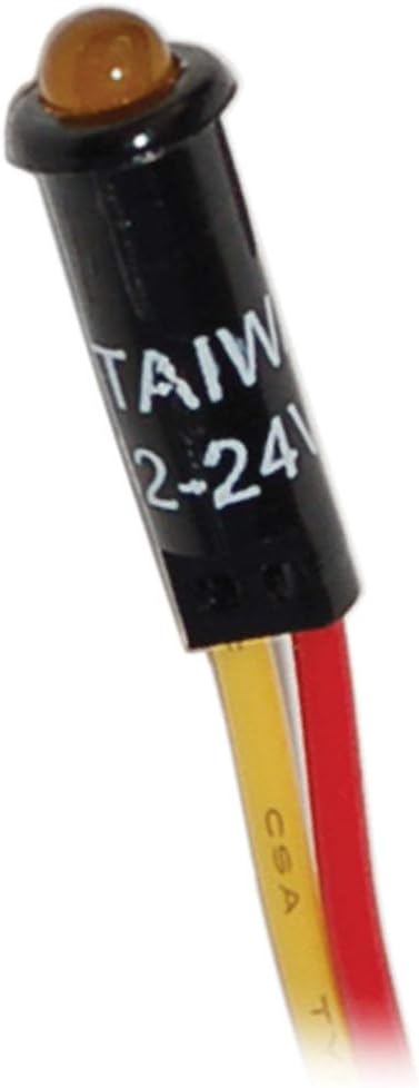 Blue Sea Systems 8033 LED Indicator Light - Amber, 12/24V DC