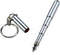 Silver Retractable Mini Pen - Stainless Steel Metal Tool Pocket Keychain for Dad, Birthday, Christmas Gifts