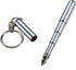 Silver Retractable Mini Pen - Stainless Steel Metal Tool Pocket Keychain for Dad, Birthday, Christmas Gifts