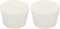 MECCANIXITY Rubber Tapered Plug, 45mm to 56mm Solid Test Tubes Bungs Stopper, White, 2 Pieces