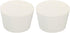 MECCANIXITY Rubber Tapered Plug, 45mm to 56mm Solid Test Tubes Bungs Stopper, White, 2 Pieces