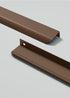 Generic 4 5.9- Inch 150mm Kitchen Drawer Pulls Cabinets Handles Pcs Brown Cabinet Finger Edge Handle Finger Handle