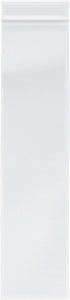 Plymor 2 Mil Zipper Reclosable Plastic Bags, 3" x 12" (Pack of 100)