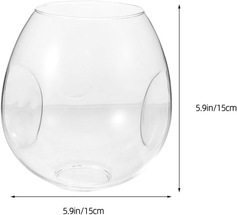 6.10X5.90X5.90In Mikikit Hanging Lamp Shade Glass Pendant Lamp Shade Decorative Replacement Ceiling Cover Light