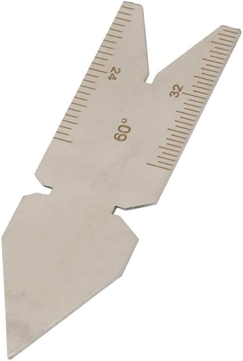 Thread Gauge - Stainless Steel Center Gauge 60 Degree Screw Thread Lathe Cutting Woodworking Tools
