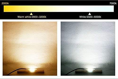2PCS 50W 110V LED COB Chip White Light Engine Integrated Smart IC Driver Free Solder for LED Floodlight Ceiling Light