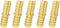 Brass Hose Barb Fitting, Splicer/Union/Mender, 5/16" Barbed Fuel Line Connector (Pack of 5)