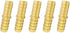 Brass Hose Barb Fitting, Splicer/Union/Mender, 5/16" Barbed Fuel Line Connector (Pack of 5)