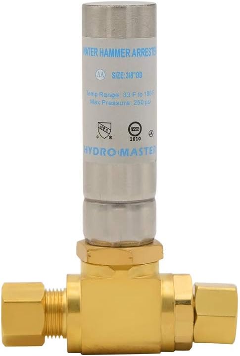 HYDRO MASTER Tee Water Hammer Arrestor, 3/8" OD Comp. x 3/8" OD Female Comp.