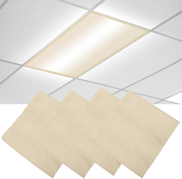 Generic Fluorescent Light Covers - 4 x 2 Feet Covers for Ceiling Lights,