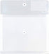 JAM PAPER Plastic Envelopes with Button & String Tie Closure & 2 Dividers, Clear, 12/Pack