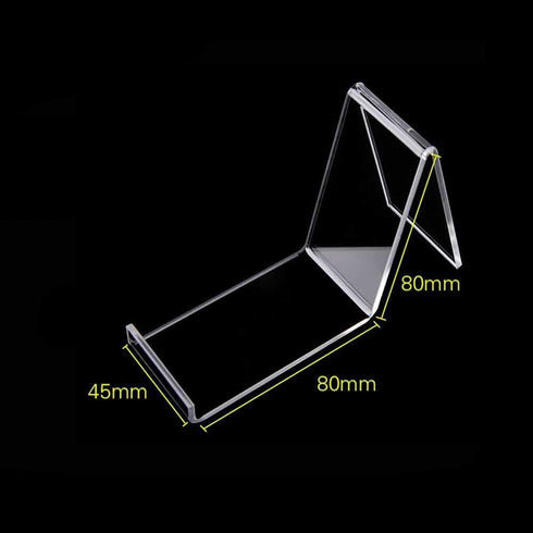Teensery 4 Pcs Shoe Store Display Stand Clear Acrylic Sandal Rack Holder Sports Shoe Display Stand High Heel Holder