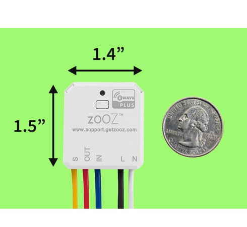Zooz 700 Series Z-Wave Long Range Smart Relay ZEN51, Installs Behind Wall Switch, Compatible with SmartThings