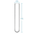 StonyLab 50 Pack Borosilicate Glass Round Bottom Test Tubes, 12mm OD X 75mm Length (Pack of 50)