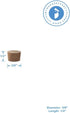 3/8 Inch Pack 100 Woodpeckers Walnut Wood Flat-Head Plugs for Furniture Screw Holes