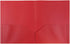 JAM PAPER Plastic 2 Pocket POP Folders - Durable School Folders - Red - 6 Pack