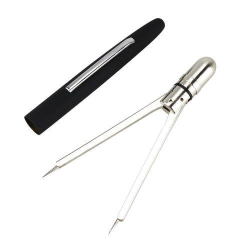Airgoesin Pen Style ECG EKG Caliper Ruler, Precision Drafting Divider, 1pc BK