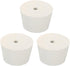 MECCANIXITY 3 Pieces Rubber Tapered Plug, 45mm to 56mm with Hole Test Tubes Bungs Stopper for Lab Home