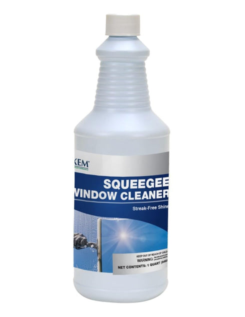 3480 Squeegee Concentrated Non-Streak Window Cleaning Solution - 32oz for Professionals and Homeowners
