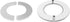 SAFYY Stainless Steel Wall Split Flange, Self Adhesive Round Escutcheon Plate Cover for Various Pipes