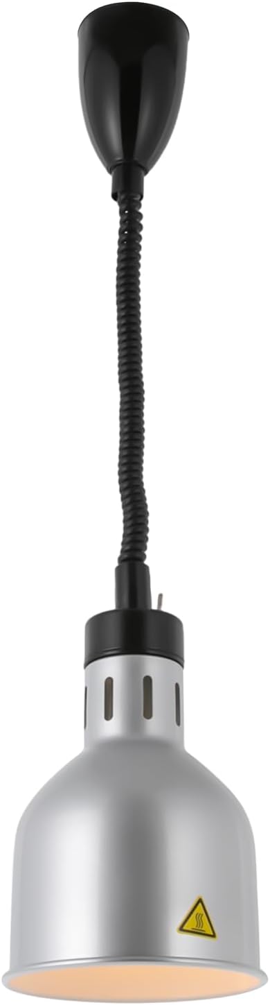 DRRSBRP 250W Commercial Hanging Food Heat Lamp, 110V Ceiling Mounted Infrared Food Warmer