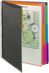Smead 12 Pocket Poly Project Organizer, Letter Size, 1/3-Cut Tab, Gray with Bright Colors (89207)