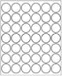 ChromaLabel 1.25 Inch Round Printable Labels, 1050 Stickers per Pack, White for Laser and Inkjet Printers
