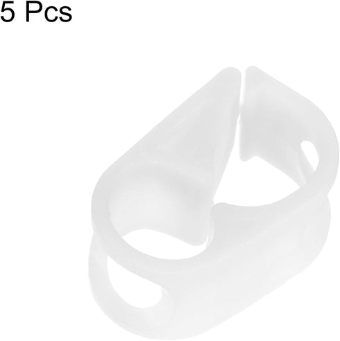 uxcell 5pcs Plastic Tubing Clamps, 3/16"-5/16" Tube OD Adjustable Hose Clamp for Laboratory Pinch Valve Flow Control