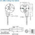 ZE-208s Ceiling Fan Switch - E89885 3 Speed 4 Wire Replacement Part, Pull Chain Speed Control Switch (Brass), 2 PCS